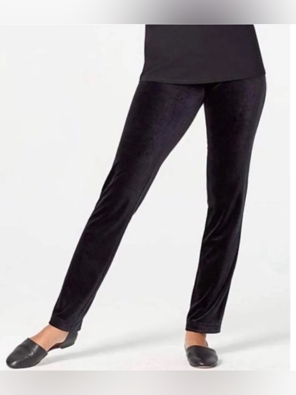 NWT‎ $99 J.Jill Wearever Collection Smooth-Fit Slim Leg Pant Black Velvet 3X